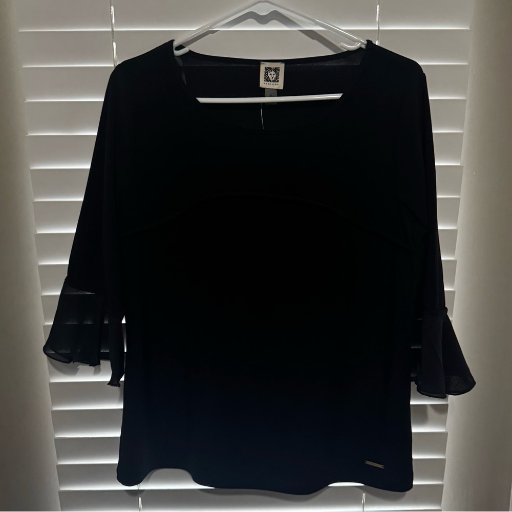 Anne Klein Elegant Black Women's Top